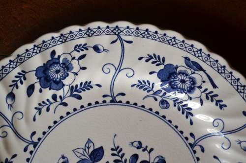 Johnson Bros. Indies Blue Plates - Vintage