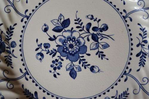 Johnson Bros. Indies Blue Plates - Vintage