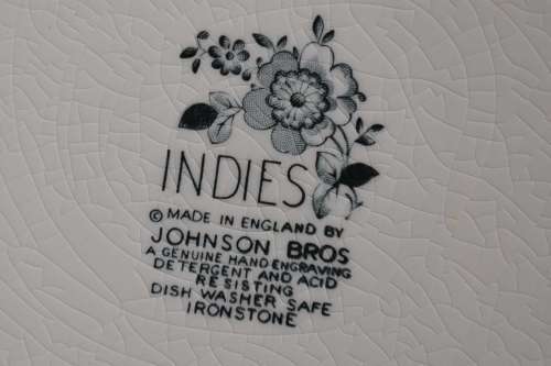 Johnson Bros. Indies Blue Plates - Vintage
