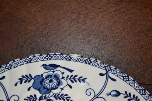 Johnson Bros. Indies Blue Plates - Vintage