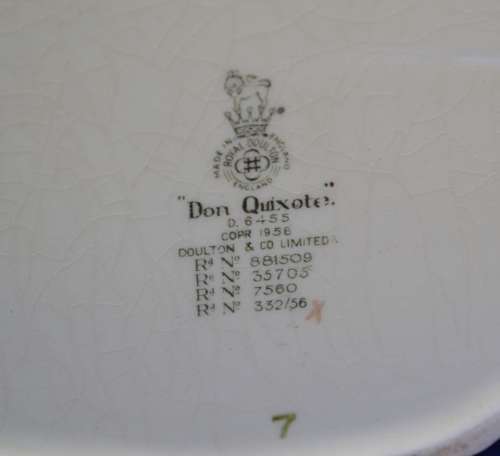Royal Doulton Large Character Jug Don Quixote - D6455