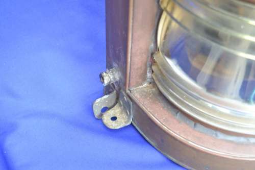 True Vintage Copper and Brass Seahorse GB Trademark Masthead  - Rare original