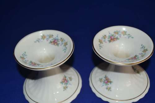 Royal Doulton `Juliet` Fine Bone China Candle Holders