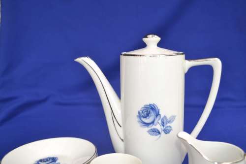 Vintage Porcelain Coffee Set - 14 Pieces
