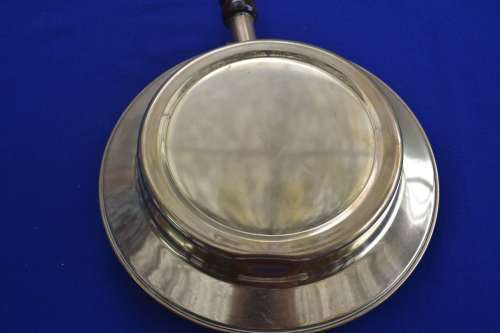 Vintage Brass Bed Warmer with Hammered Detail