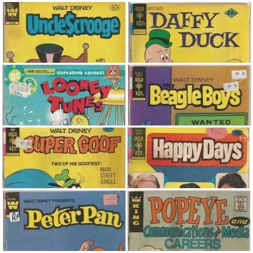 Assorted Vintage Children`s Comics x 8
