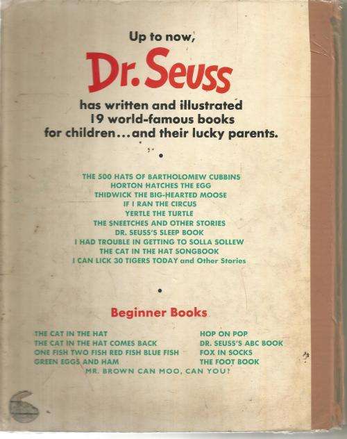 Dr Seuss- Horton Hatches the Egg - Hardcover