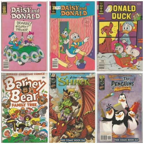 Assorted Vintage Children`s Comics x 5