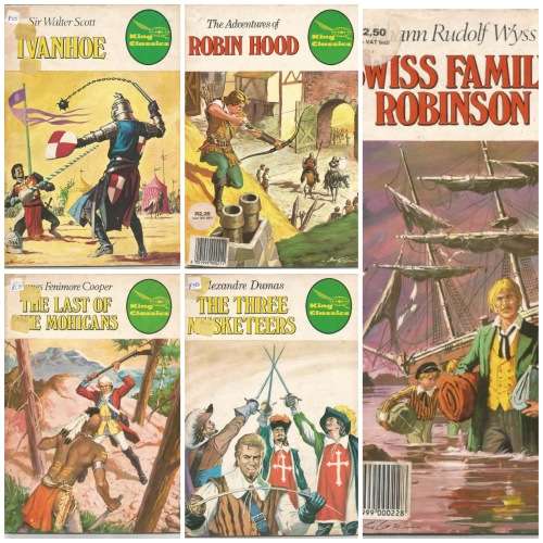 King Classics Vintage Children`s Comic Books x 5