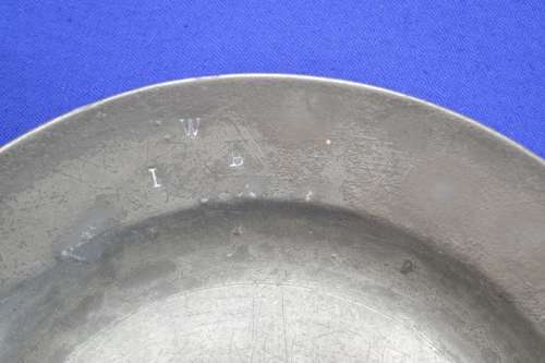 Antique English Pewter Plate with Touch Marks