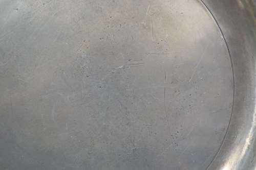 Antiqu Pewter Plate with London Touch Marks