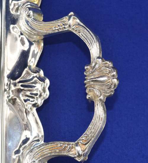 Silver Plate Tray with Handles