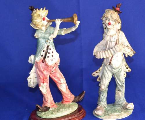 Pair of Vintage A. Santini Hobo Clown Figures