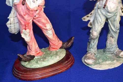 Pair of Vintage A. Santini Hobo Clown Figures