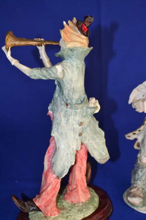 Pair of Vintage A. Santini Hobo Clown Figures
