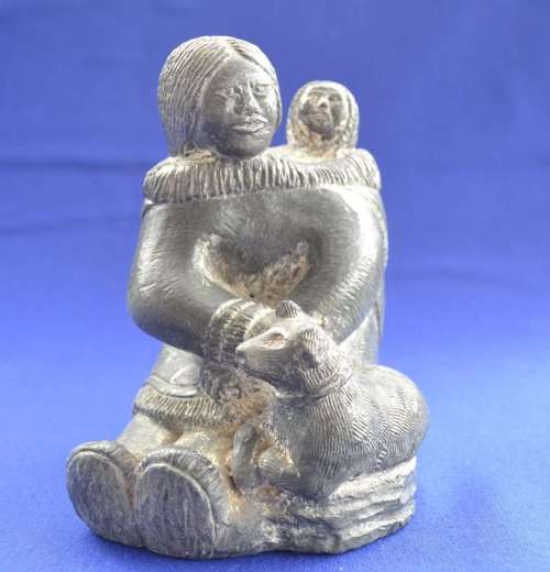 Wolf Original Sculpture - Mother and Child