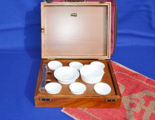 Portable Boxed Travel Tea Set in Protective Carry Bag