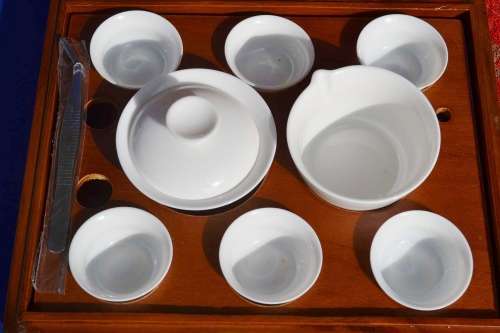 Portable Boxed Travel Tea Set in Protective Carry Bag
