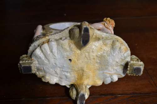 Vintage Ornate Cherub Quartz Mantel Clock