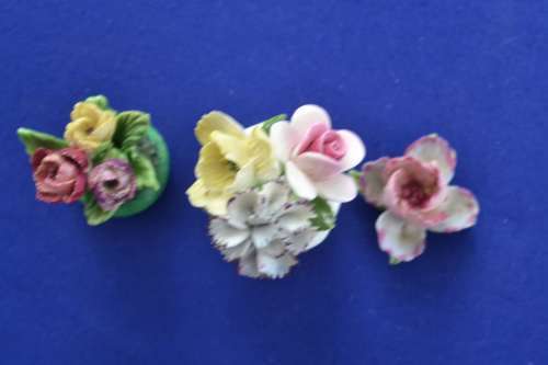 Vintage Porcelain Posy Ornaments - Royal Doulton and Crown Staffordshire