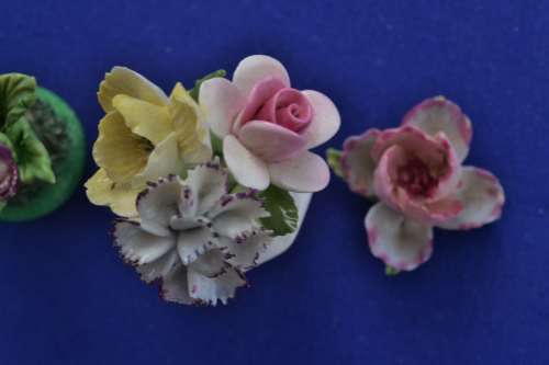 Vintage Porcelain Posy Ornaments - Royal Doulton and Crown Staffordshire