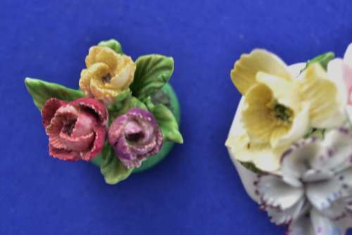 Vintage Porcelain Posy Ornaments - Royal Doulton and Crown Staffordshire