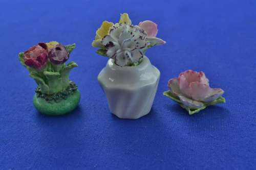 Vintage Porcelain Posy Ornaments - Royal Doulton and Crown Staffordshire