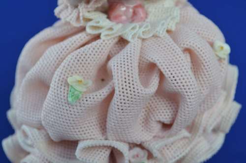 Vintage Irish Dresden Porcelain Lace Figurine `Charlotte`