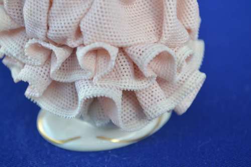 Vintage Irish Dresden Porcelain Lace Figurine `Charlotte`