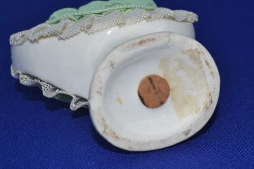Two Small Dresden Lace Figurines