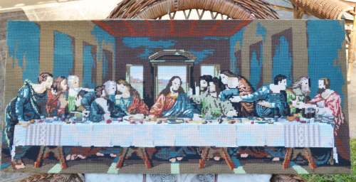 Vintage Tapestry `The Last Supper` - Unframed