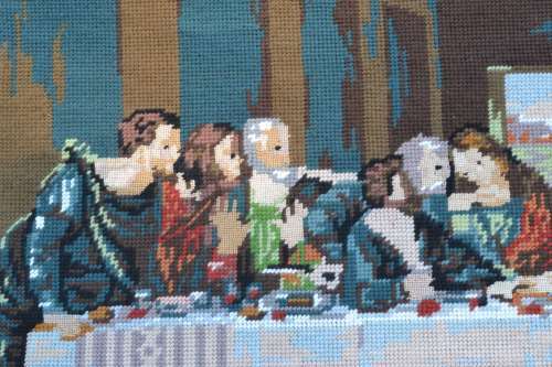 Vintage Tapestry `The Last Supper` - Unframed