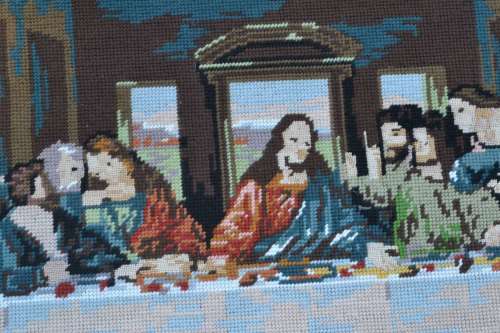 Vintage Tapestry `The Last Supper` - Unframed