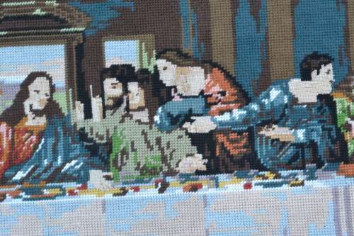 Vintage Tapestry `The Last Supper` - Unframed