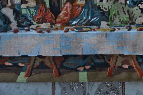 Vintage Tapestry `The Last Supper` - Unframed