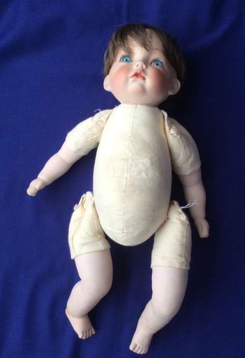 Vintage Porcelain Baby Doll - Little Boy