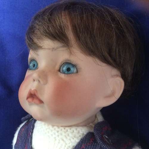 Vintage Porcelain Baby Doll - Little Boy