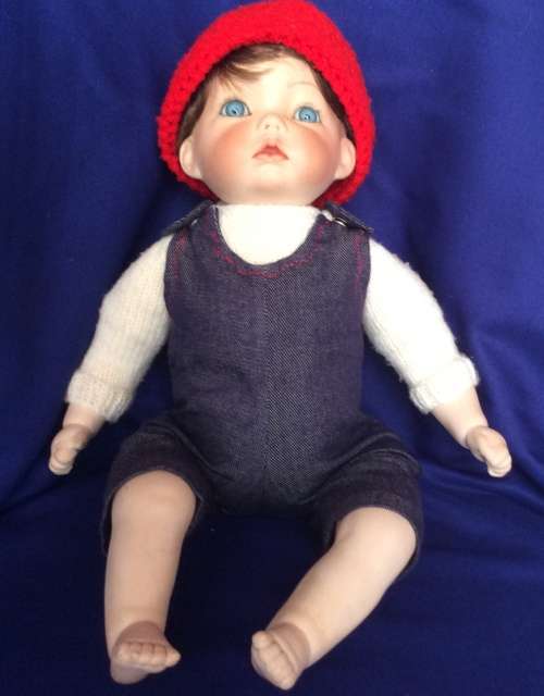 Vintage Porcelain Baby Doll - Little Boy