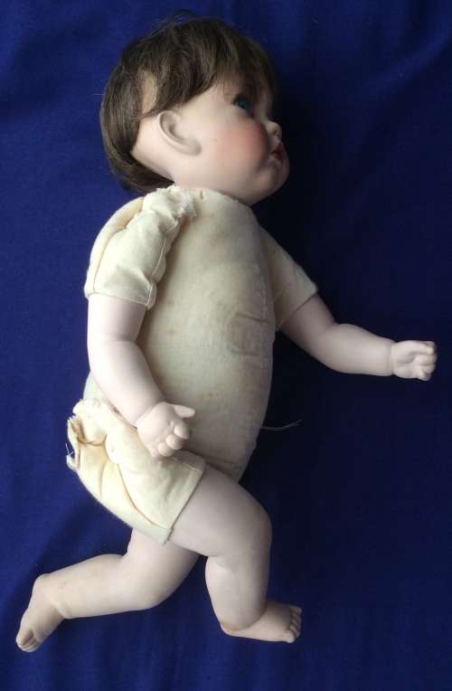 Vintage Porcelain Baby Doll - Little Boy