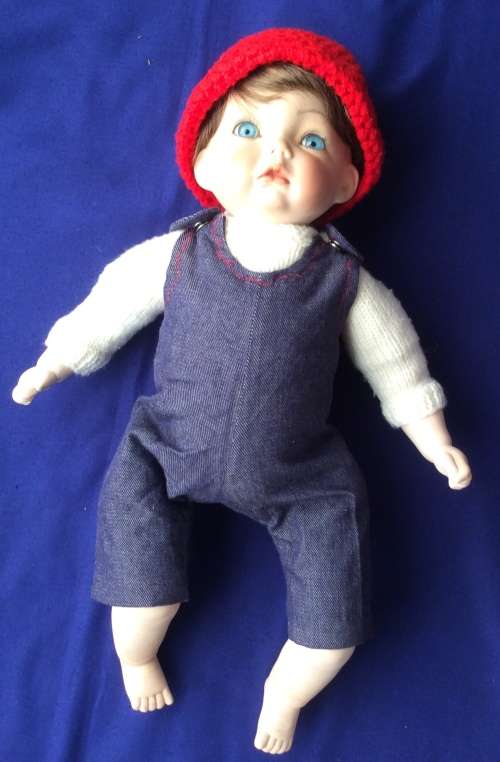 Vintage Porcelain Baby Doll - Little Boy