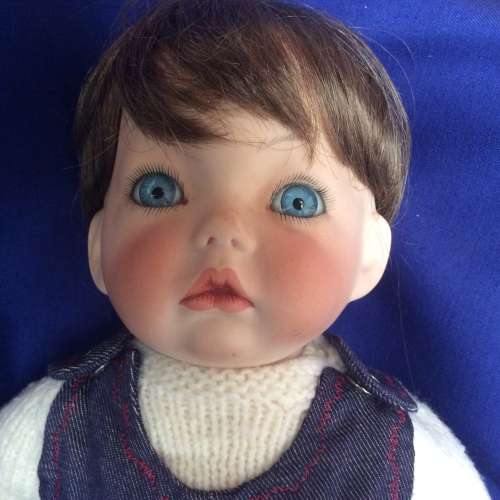Vintage Porcelain Baby Doll - Little Boy