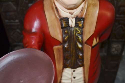 *Extremely Rare* Large Vintage Resin Butler Statue