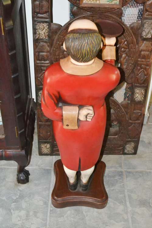 *Extremely Rare* Large Vintage Resin Butler Statue