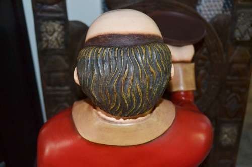 *Extremely Rare* Large Vintage Resin Butler Statue