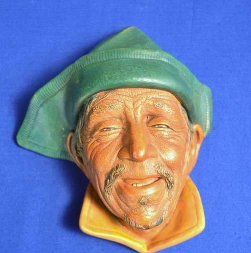 Vintage Bossons Chalkware Character Head - The Sardinian