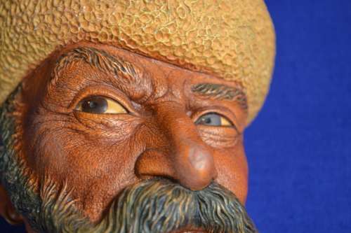 Vintage Bossons Chalkware Character Head - The Armenian