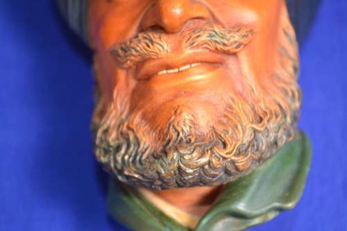 Vintage Bossons Chalkware Character Head - The Sikh