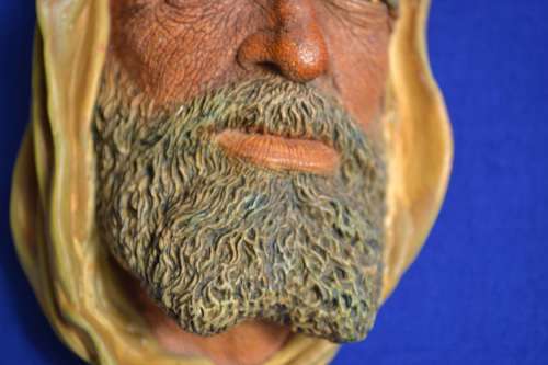 Vintage Bossons Chalkware Character Head - The Syrian
