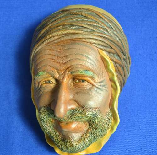 Vintage Bossons Chalkware Character Head - The Persian