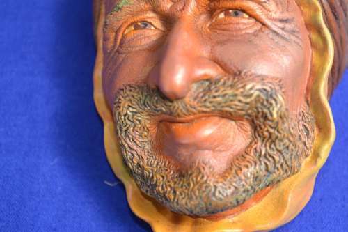 Vintage Bossons Chalkware Character Head - The Persian